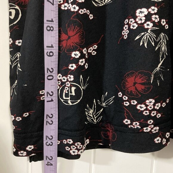 S. OLIVER Vintage floral Asian inspired stretchy a-line skirt ~ SMALL MEDIUM - Picture 4 of 9